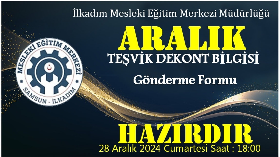 ARALIK Ayı Dekont Gönderme Sistemi Hazırdır (2024)